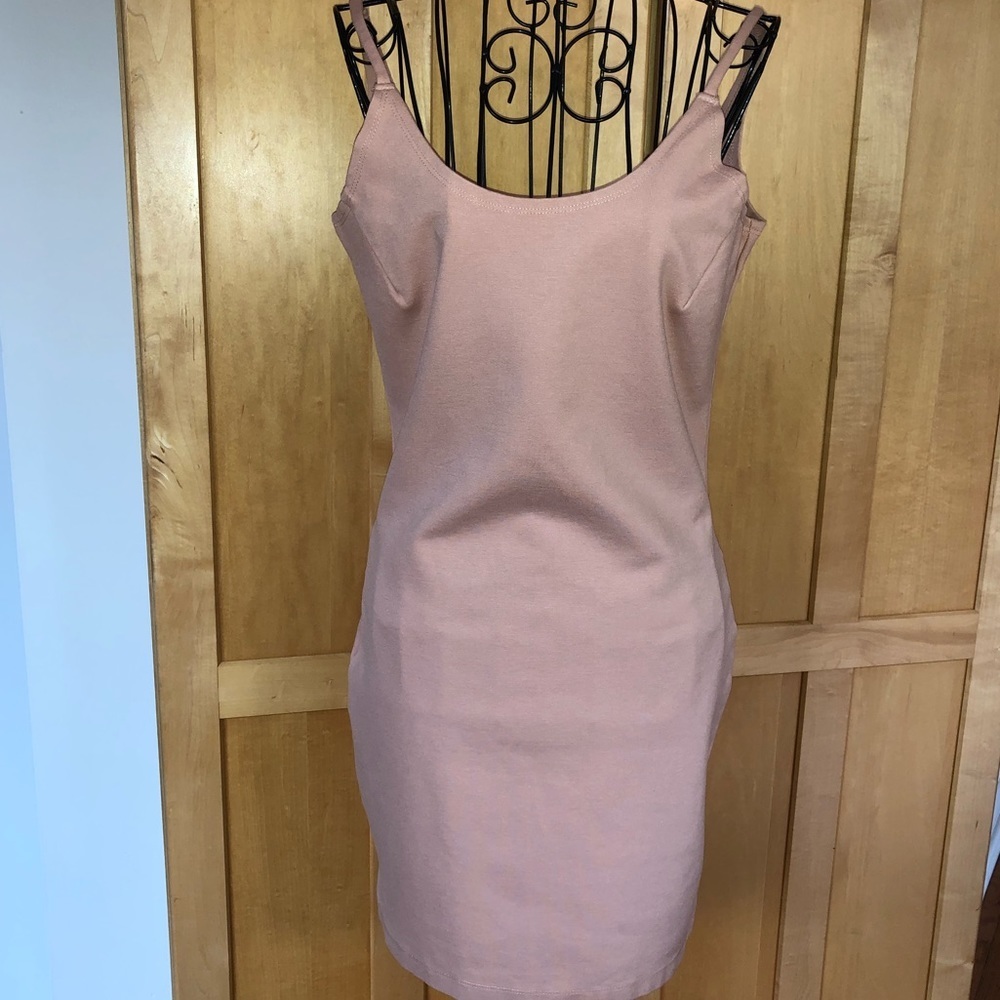 Shinestar bodycon blush pink spaghetti strap Dress size Large
